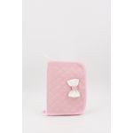Fiil Baby Porta-Documentos Sintético Acolchoado Laço Rosa 23cm x 17cm