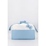 Fiil Baby Saco Maternidade Sintético Acolchoado Laço Azul 42cm X 29cm X 17cm