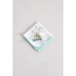 Fiil Baby Fralda Estampada Coelho na Mota Verde Claro 60cm x 60cm