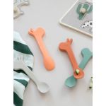 Done By Deer Pack 2 Colheres Silicone Lalee Green