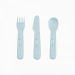 Done By Deer Conjunto Talheres Foodie Happy Dots Blue