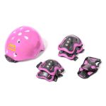 Ataa Cars Set de Proteção para Crianças com Capacete Atlas Rosa