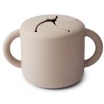 Mushie Copo Silicone para Snacks Ivory