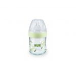 Nuk Nature Sense Biberão Vidro Tetina Silicone S Verde 120 Ml