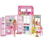 Barbie With Apartment Doll Rosa