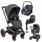 Trio Maxi-Cosi Fame + Pebble 360 Pro 2 + Alcofa + FamilyFix 360 Pro Twillic Graphite