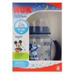 Nuk First Choice Night Biberão de Aprendizagem Mickey 6-18m Azul 150ml