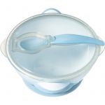 Baby Ono Prato Com Ventosa e Colher Azul