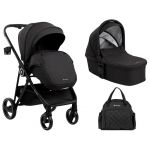 Duo Kikkaboo Carrinho + Alcofa Gianni Negro