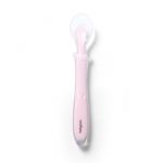 Baby Ono Colher Flexível de Silicone Rosa