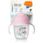 Baby Ono Copo com Palha Rosa