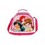 Disney Lancheira Oval 3D Rosa "Palace" Princesas