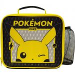 Pokemón Lancheira Preta e Amarela Pikachu