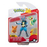 Jazwares Figuras Pokémon Snivy, Pawmi e Lucario