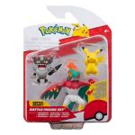 Jazwares Figuras Pokémon Pikachu, Perrserker e Hawlucha