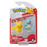 Jazwares Figuras Pokémon Pikachu e Squirtle