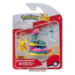 Jazwares Figuras Pokémon Machoc, Pikachu, Alolan Grotadmorv