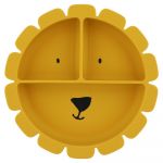 Trixie Prato em Silicone com Divisórias e Ventosa Lion