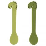 Trixie Pack de 2 Colheres de Silicone Dinossauro