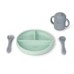 Saro Conjunto Refeição Prato + Colher + Copo Food & Fun Menta