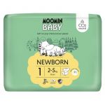 Moomin Baby Newborn Fralda T1 (2-5kg) 25 Unidades