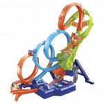 Hot Wheels Pista Zona de Choques de 4 Loopings