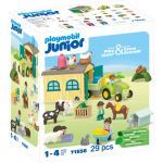 Playmobil Junior Aventura na Quinta com Trator, Reboque e Amigos - 71656