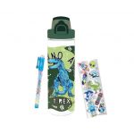 Hot Focus Conjunto Garrafa Com 700ml Acessórios Dino Boy