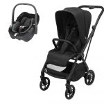 Duo Maxi-Cosi Leona 2 + Pebble 360º Twillic Black/Essential Black
