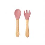 Markland Talheres de Silicone Rose