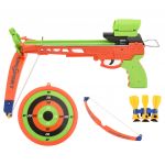 vidaXL Conjunto tiro com arco infantil com besta dardo e alvo 381357022