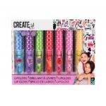Create It Pack 7 Batons Lipgloss com Glitter e Cheiro