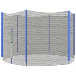 SPORTNOW Rede de Segurança para Trampolim Rede de Substituição de Trampolins com Fecho de Correr para 6 Postes Azul - A00-015V00BU Ø244 cm