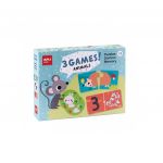 Apli Set 3 Jogos Animais Puzzle/dominó/memória
