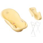 Babyactive Banheira 86 cm com Suporte e Assento Anti-derrapante Forest Fairytale Yellow