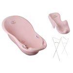 Babyactive Banheira 102 cm com Suporte e Assento Anti-derrapante Forest Fairytale Pink
