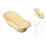 Babyactive Banheira 102 cm com Suporte e Assento Anti-derrapante Duck Yellow