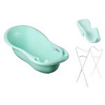 Babyactive Banheira 102 cm com Suporte e Assento Anti-derrapante Duck Green