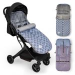 Interbaby Saco Universal para Carrinho de Passeio Impermeável 46X105 Cms Coralina Star Marino Cinza