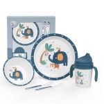 Interbaby Conjunto Louça 5 Peças Jungla Azul