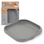 Interbaby Prato de Silicone com Ventosa Cinza Petrola