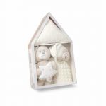 Interbaby Conjunto 3 Peças (bichinho+manta+doudou) Bege