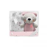 Interbaby Manta + Peluche Osito Rosa
