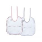 Interbaby 2 Babetes 100% Algodão Cinza & Rosa L