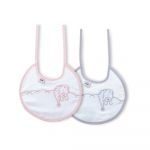 Interbaby 2 Babetes 100% Algodão Cinza & Rosa e