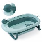 Interbaby Banheira Dobrável com Copo de Enxaguamento Verde