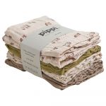 Pippi Musselina Organic Cloth 8 Pack 65x65 cm Sheer Bliss