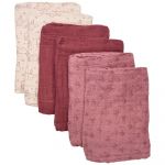 Pippi Musselina Organic Cloth 6 Pack 65x65 cm Old Rose