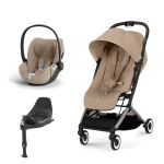 Duo Cybex Orfeo + Cloud T i-Size + Base T Almond Beige Plus