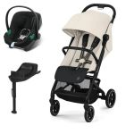 Duo Cybex Beezy + Aton B2 i-Size + Base One Canvas White